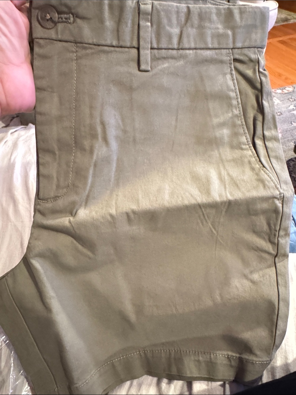 Banana Republic Olive Flat-Front Men's Shorts